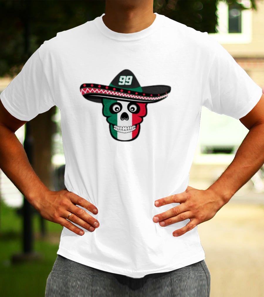 Skull 99 Daniel Suarez Pancho Hat Mexican Colors T-Shirt
