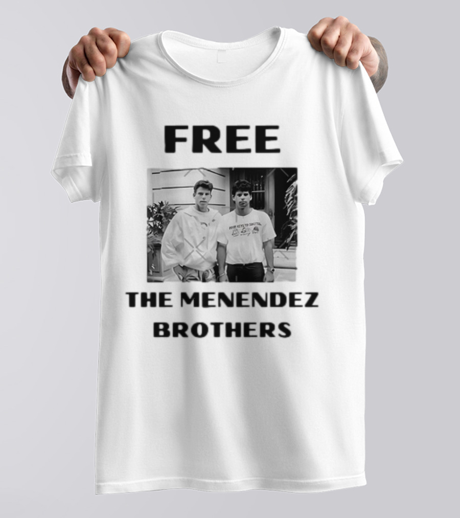 Free The Menendez Brothers Photo T-Shirt