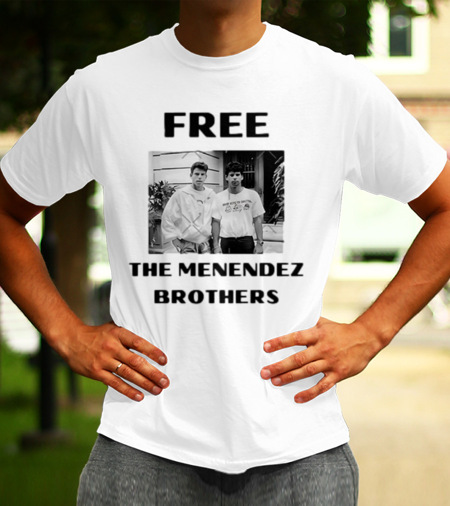 Free The Menendez Brothers Photo T-Shirt