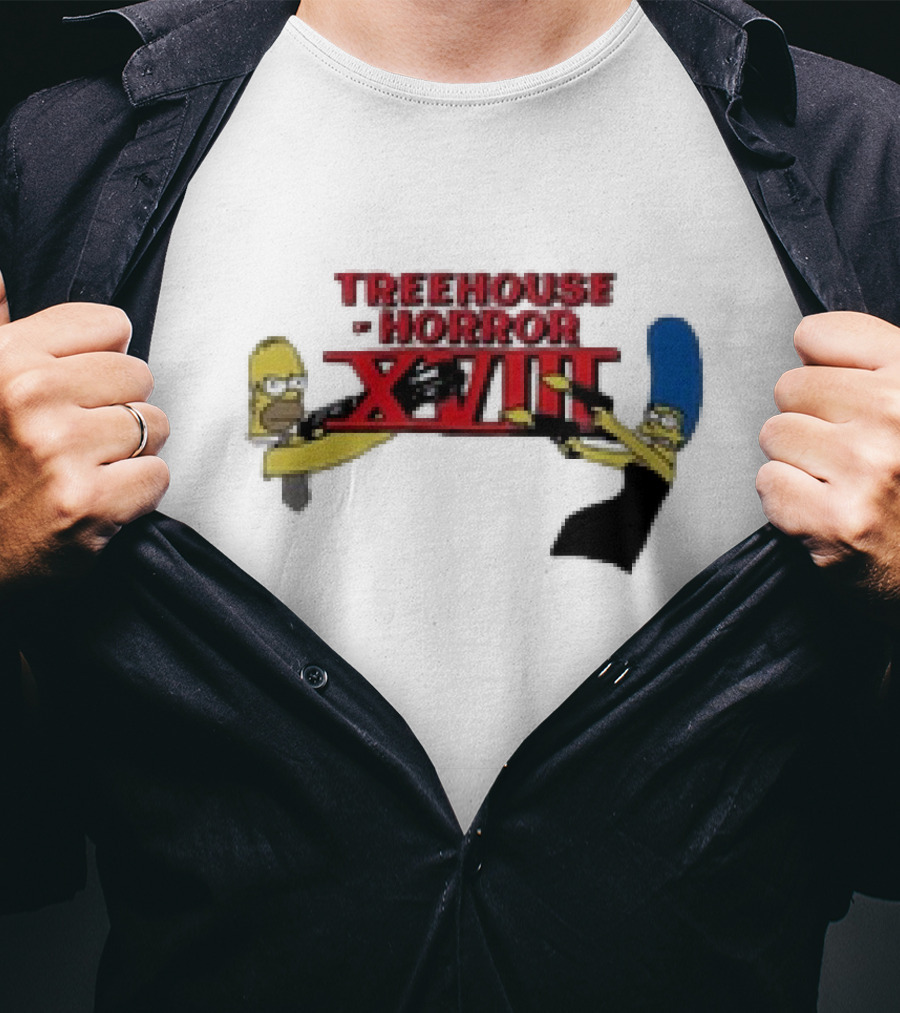 Treehouse Of Horror XVIII The Simpsons Homer Marge Babbitt Revived T-Shirt