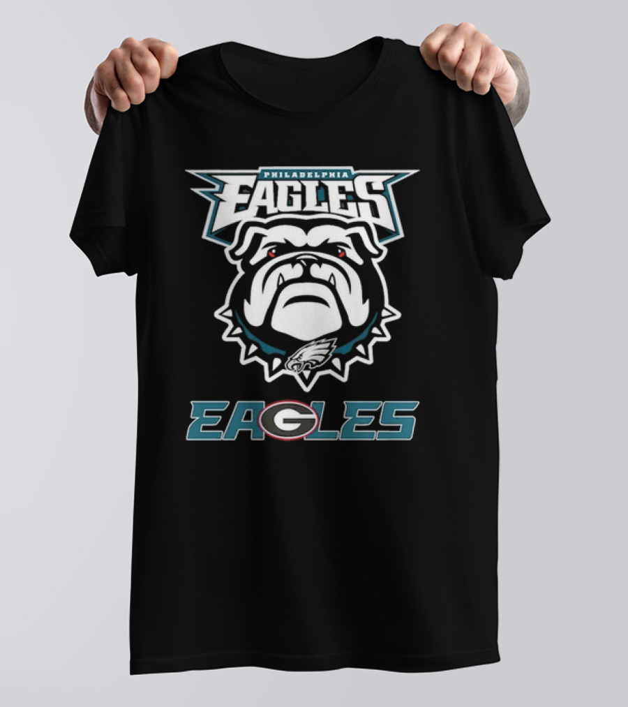 Philadelphia Eagles Dawgs Bulldogs Eagle Logo Bulldog T-Shirt