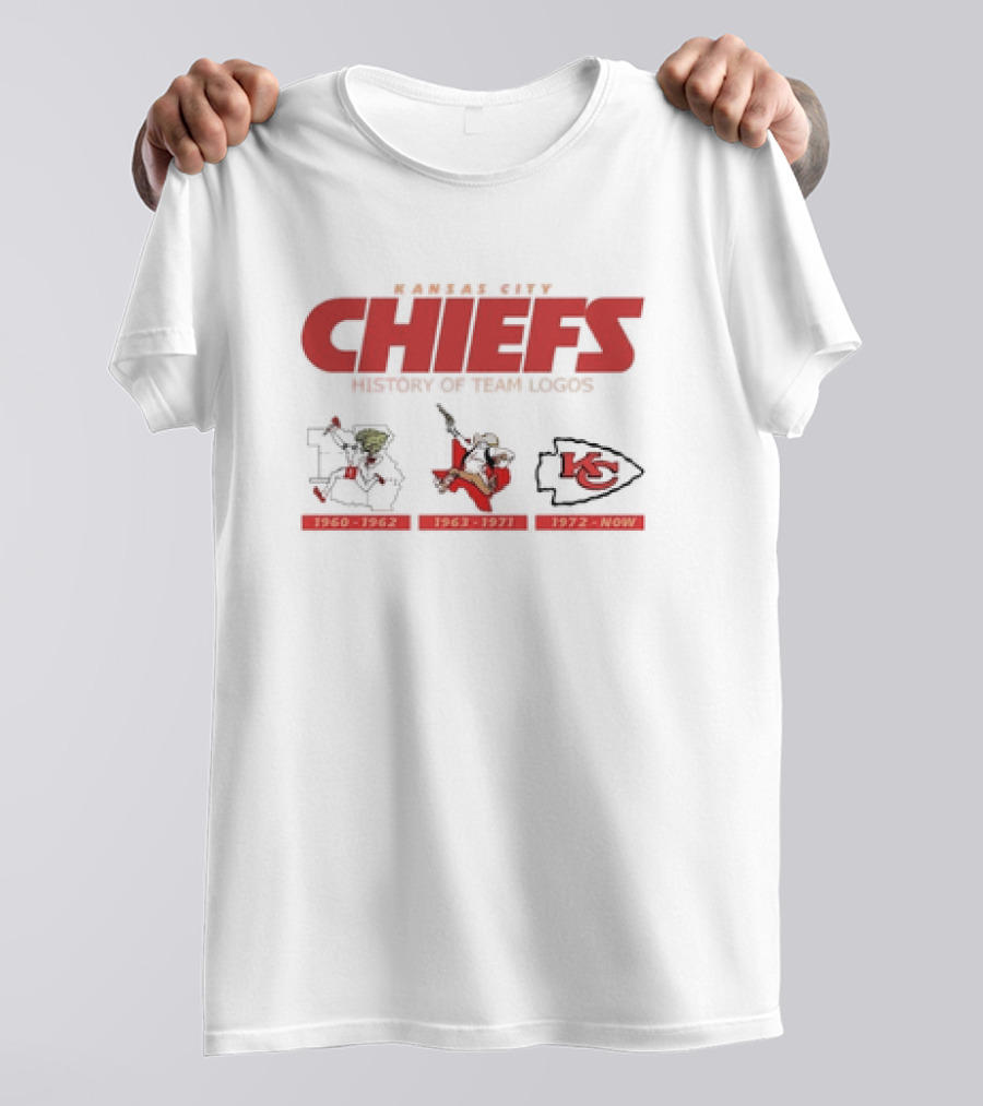 Kansas City Chiefs History 1960-1962 1963-1971 1972-Now Team T-Shirt