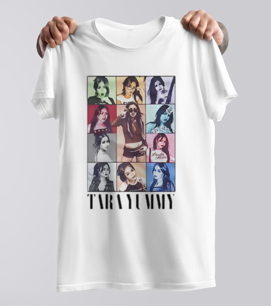 Tara Yummy Colorful Era Photos Montage T-Shirt