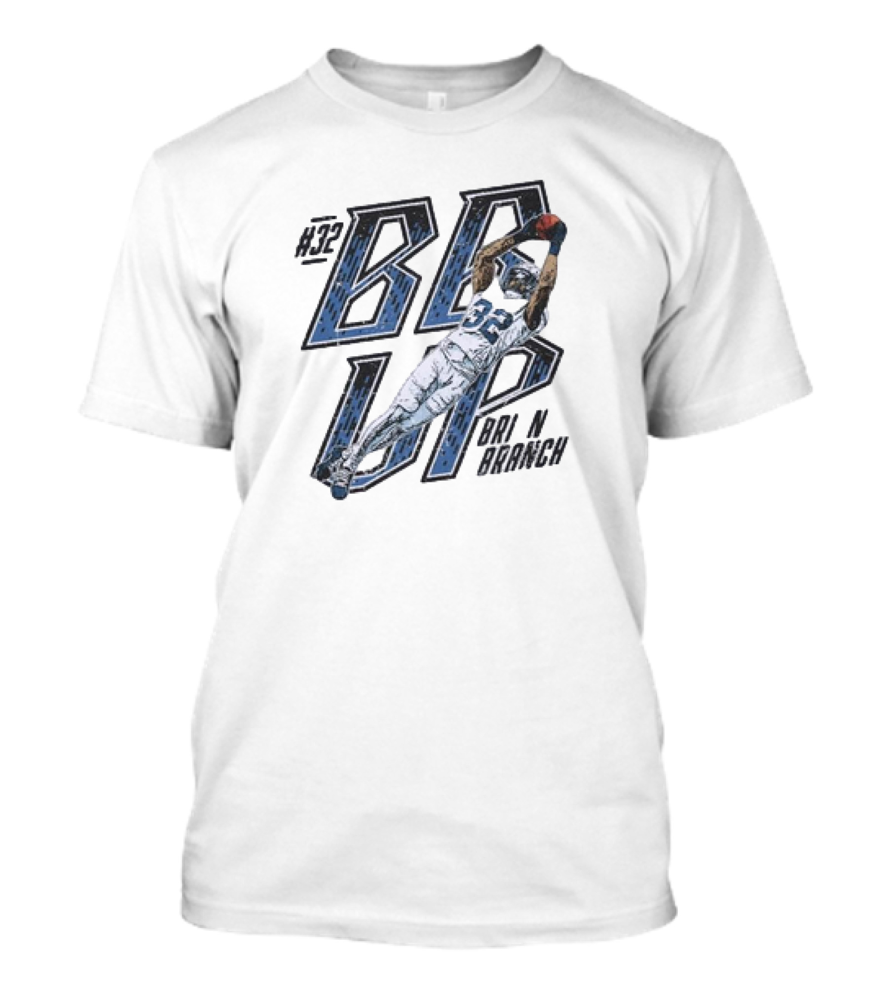 Brian Branch #32 BB Up Detroit Lions Football Catch T-Shirt