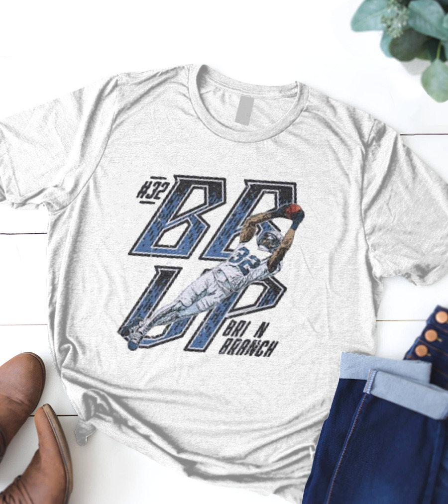 Brian Branch #32 BB Up Detroit Lions Football Catch T-Shirt
