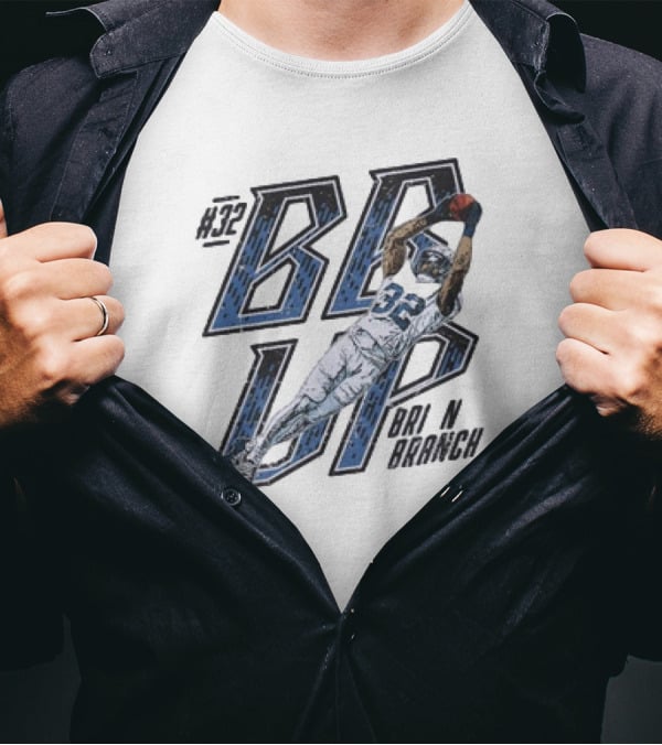 Brian Branch #32 BB Up Detroit Lions Football Catch T-Shirt