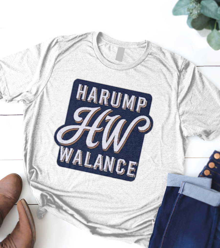 HW Harump Walance Block Font T-Shirt