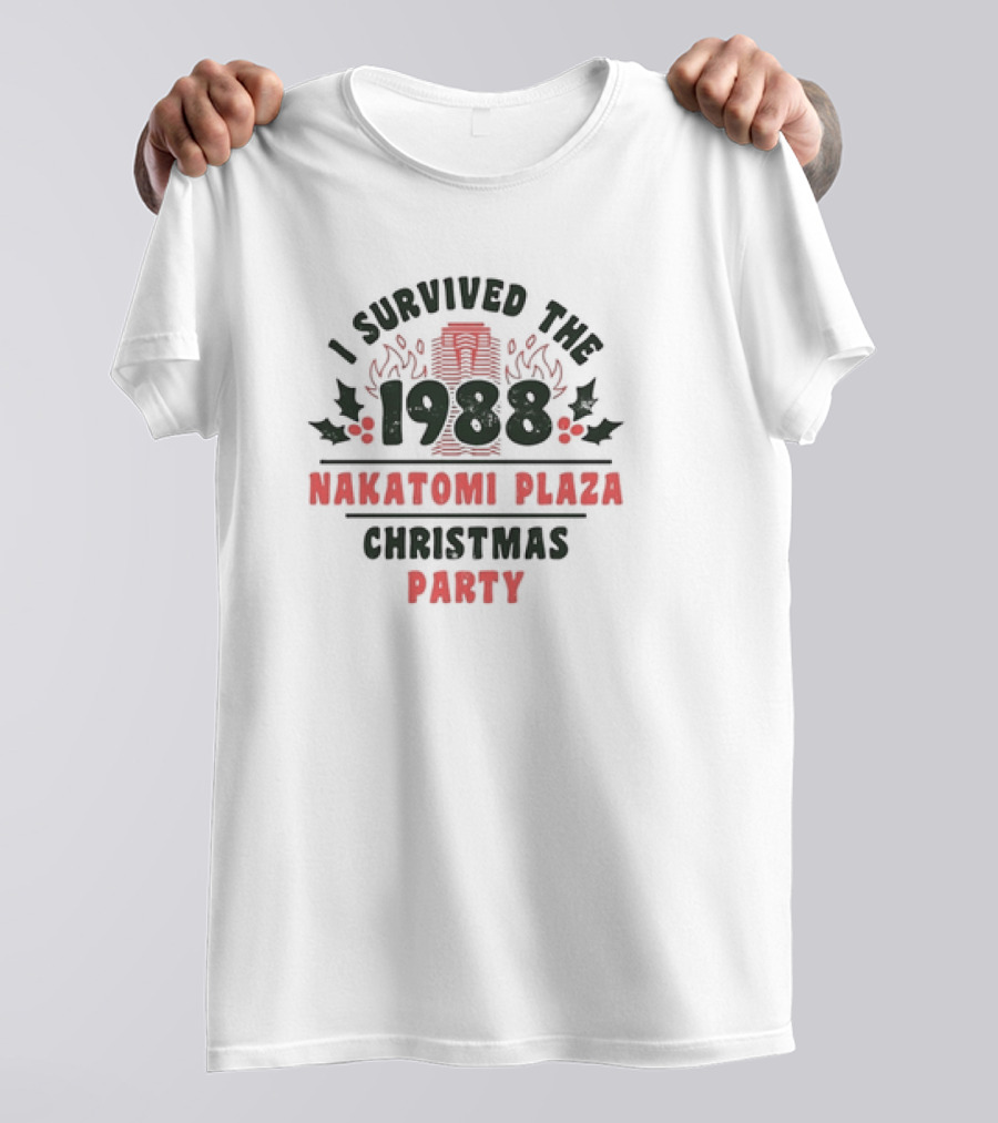 I Survived The 1988 Nakatomi Plaza Christmas Party Retro T-Shirt