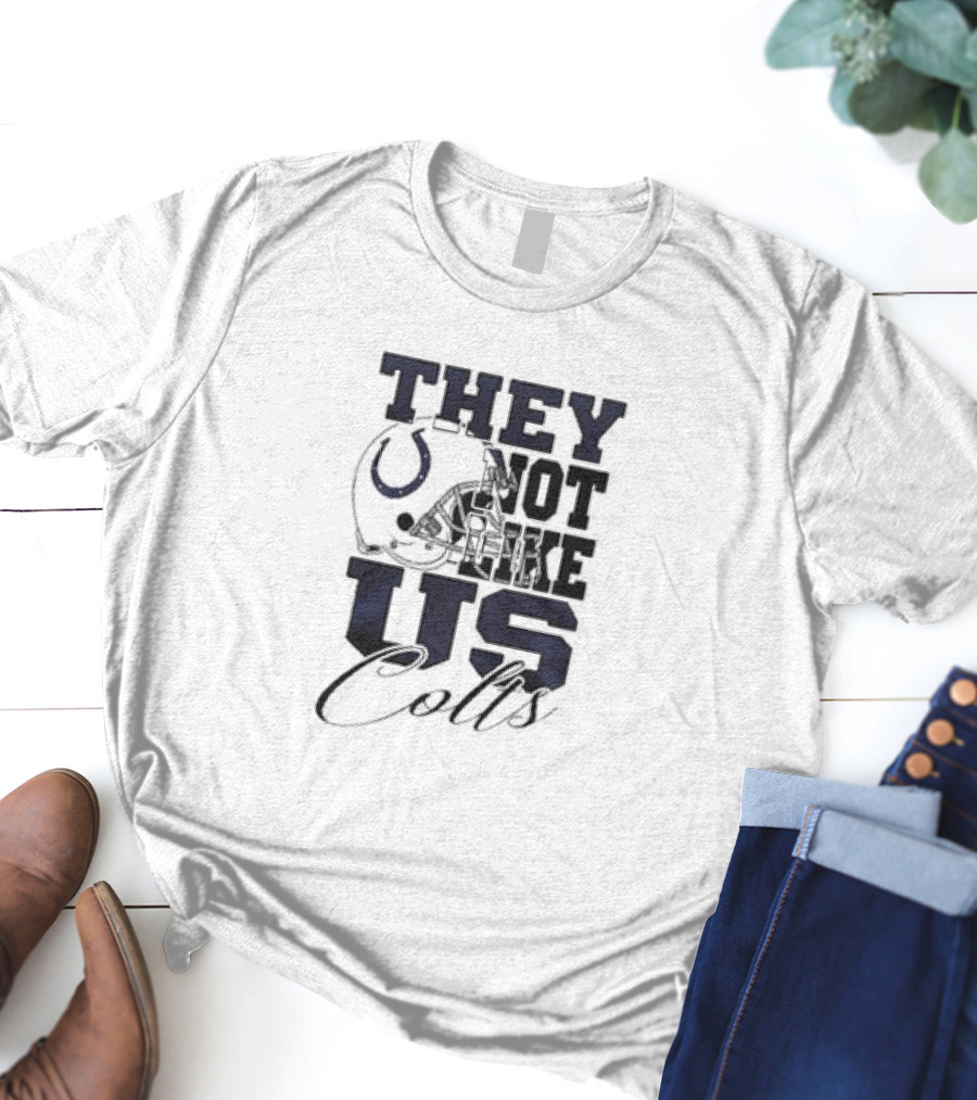 They Not Like Us Indianapolis Colts Helmet T-Shirt