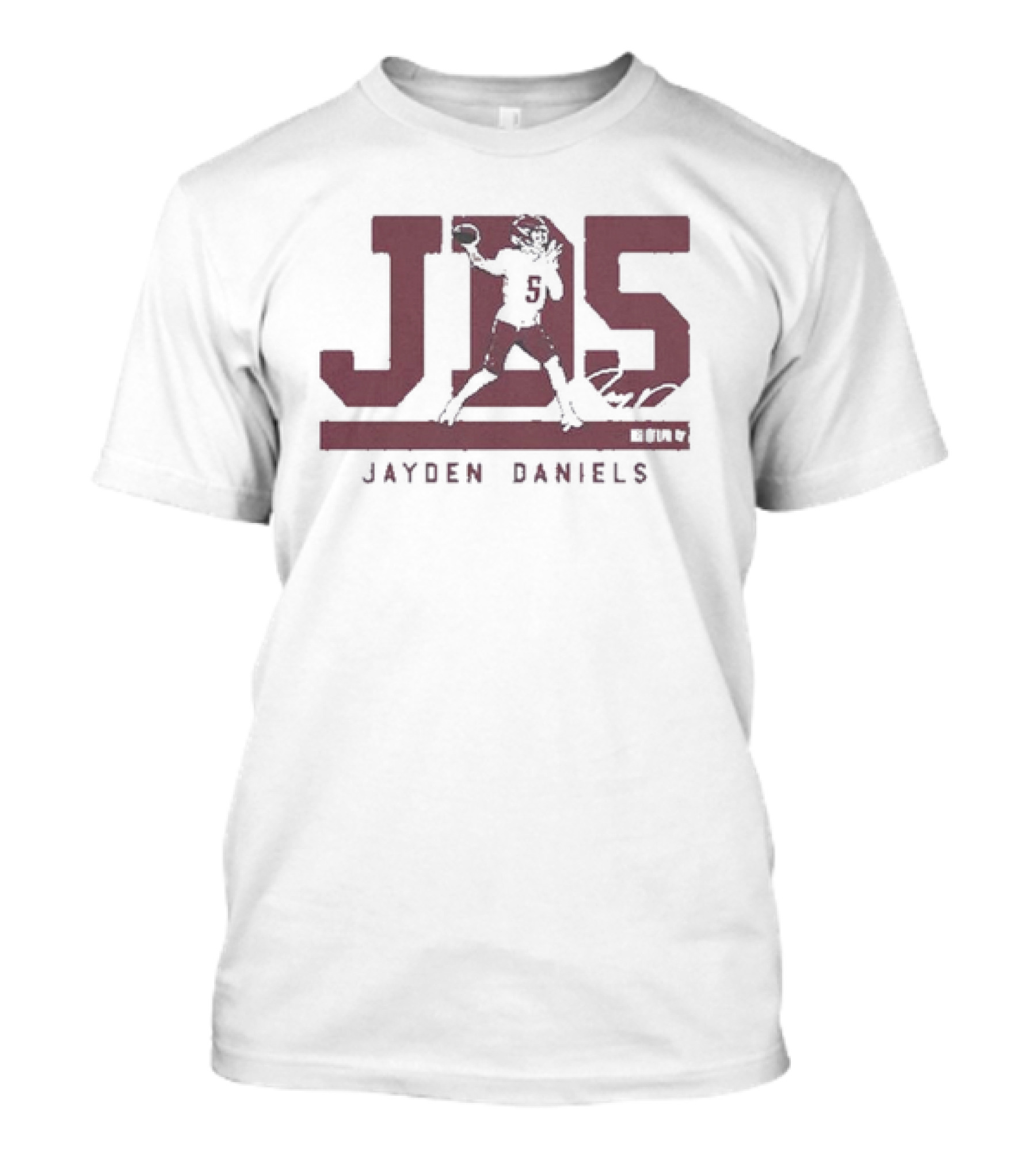 Jayden Daniels JD5 Quarterback Football Player Signature T-Shirt