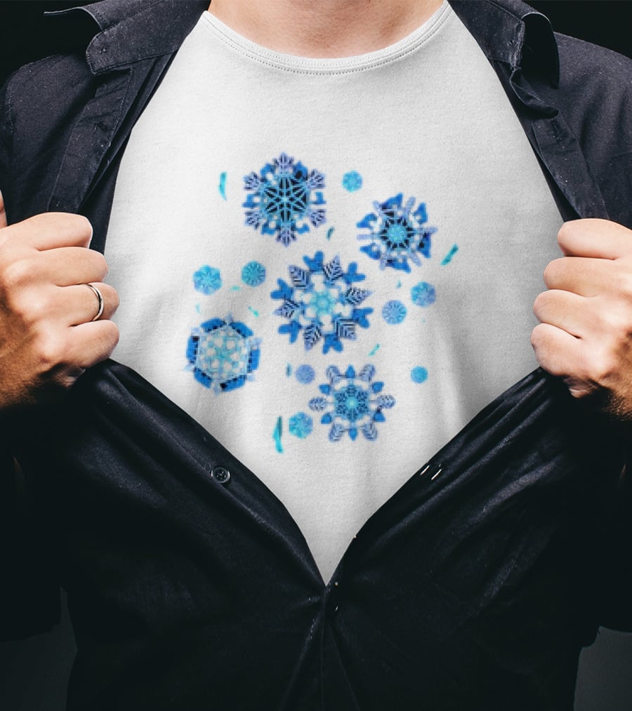 Merry Menagerie Animal Kingdom’s Puppets Retro Snowflakes T-Shirt