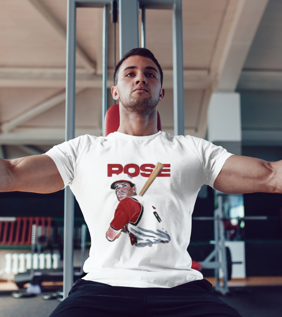 PO$E Pete Rose Baseball Bat Sports T-Shirt