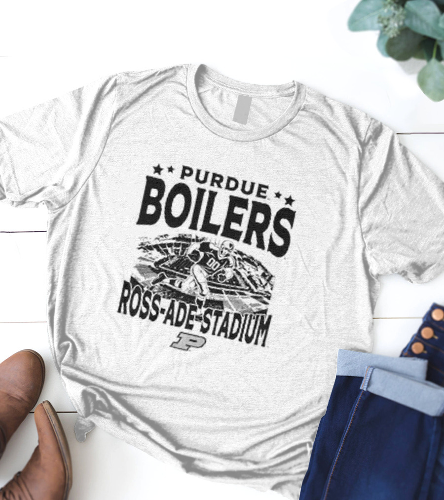 Purdue Boilers Ross Ade Stadium Vintage Football Player P T-Shirt