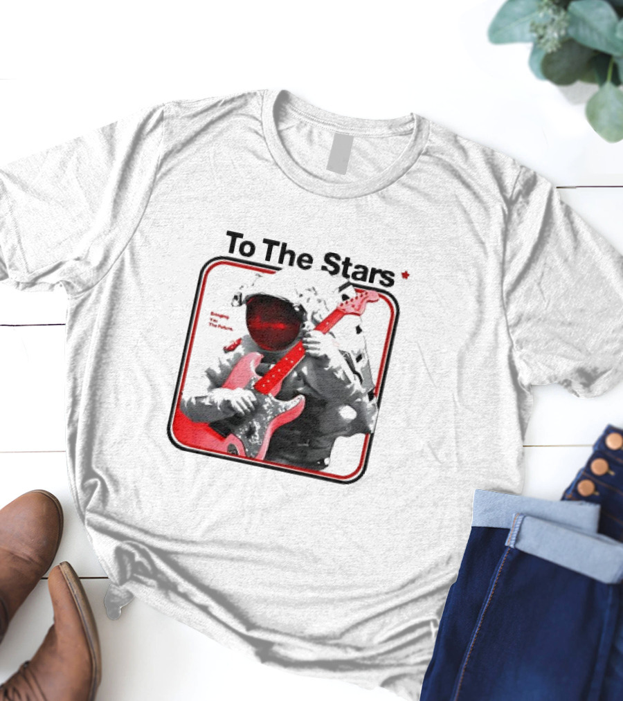 To The Stars Astronaut Playing Guitar Bringing The Future T-Shirt