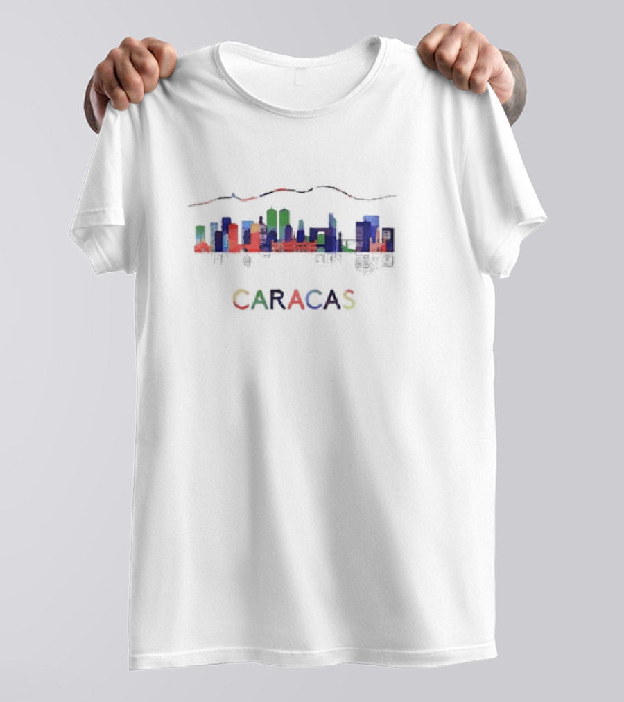 Caracas Venezuela Skyline With Avila Mountain T-Shirt