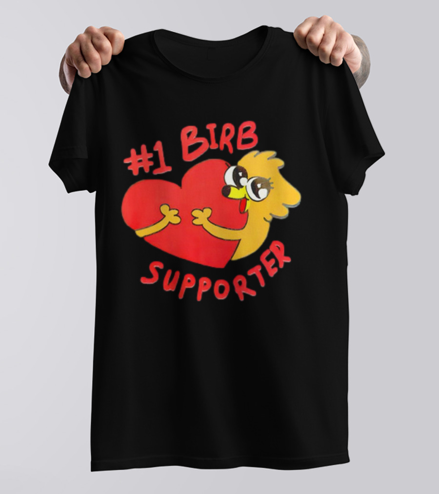 1 Birb Supporter Heart Hug T-Shirt