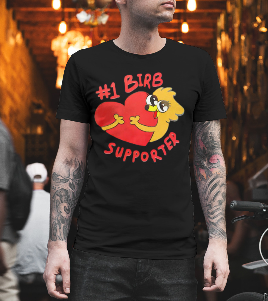1 Birb Supporter Heart Hug T-Shirt