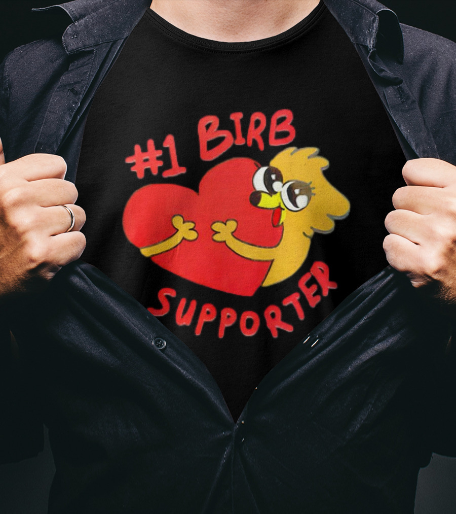 1 Birb Supporter Heart Hug T-Shirt