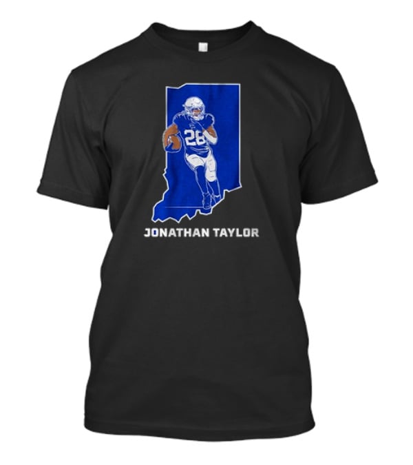 Indianapolis Colts Jonathan Taylor 28 Indiana Star T-Shirt