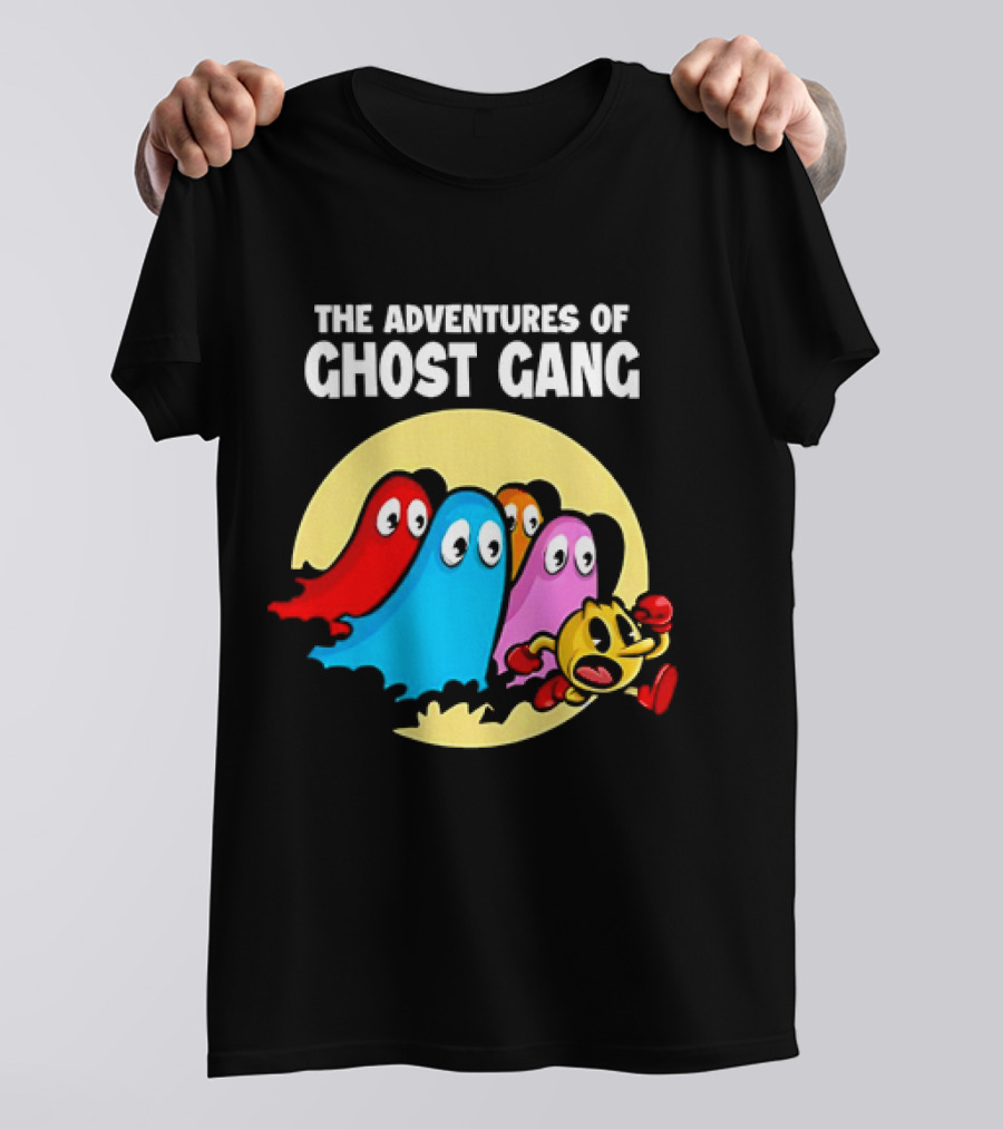 Pac-Man And The Ghosts X The Adventures Of Tintin The Adventures Of Ghost Gang T-Shirt