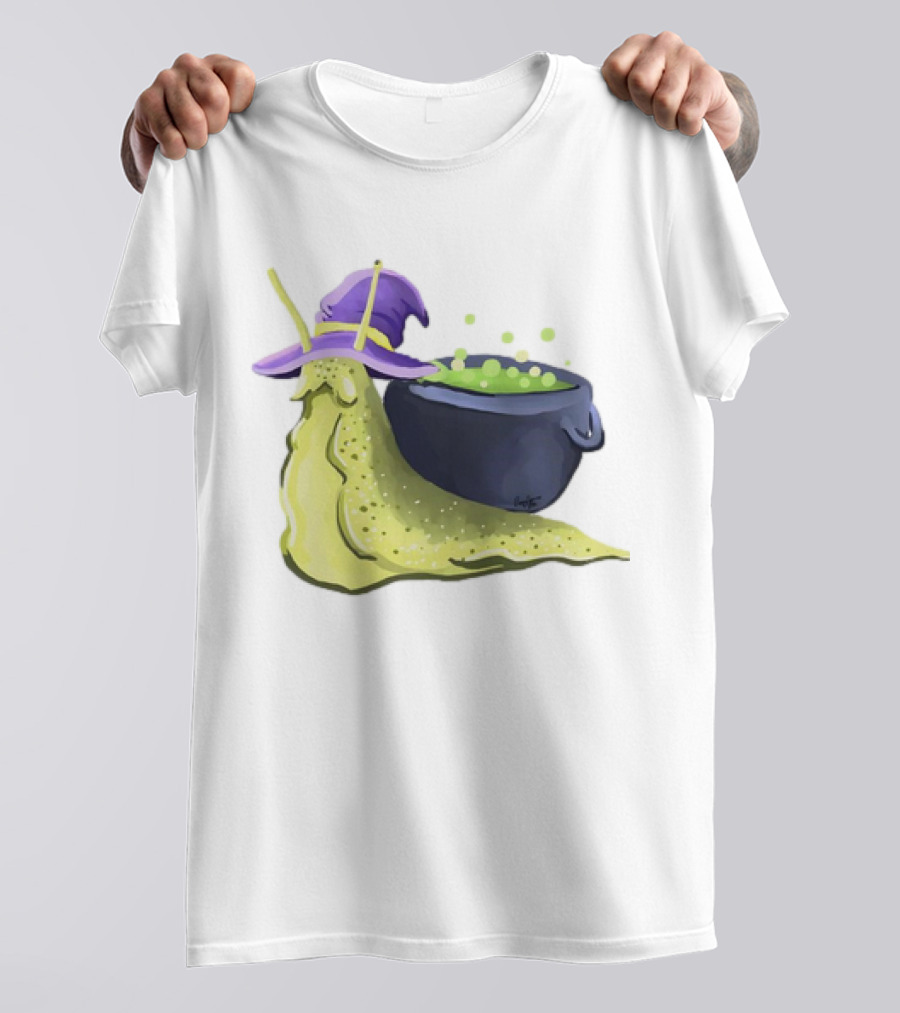Cauldron Snail Classic Witch Hat Potion Magic T-Shirt