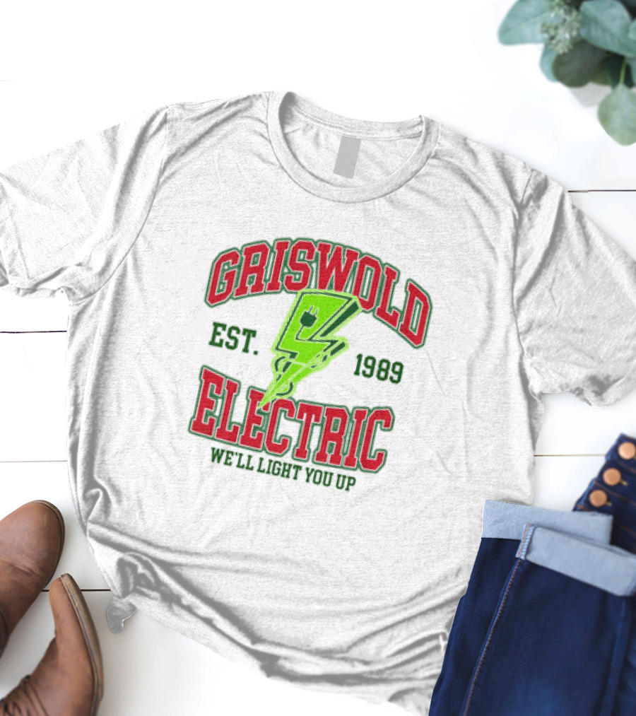 Griswold Electric Est. 1989 We'll Light You Up Retro T-Shirt
