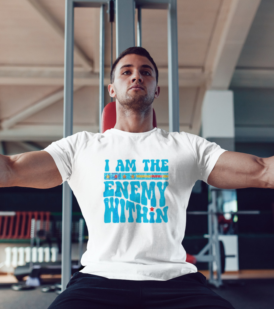 I Am The Enemy Within Retro America T-Shirt