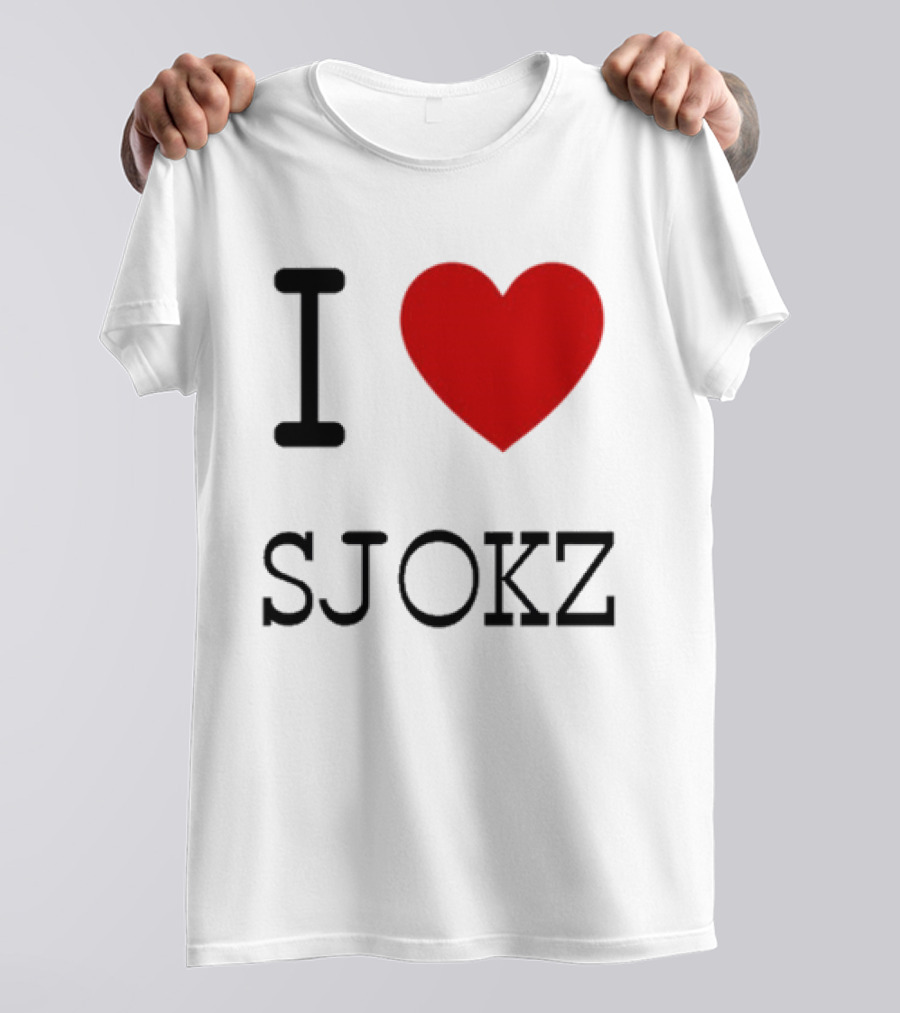 I Love Sjokz Fan T-Shirt Celebrating Popular Presenter T-Shirt