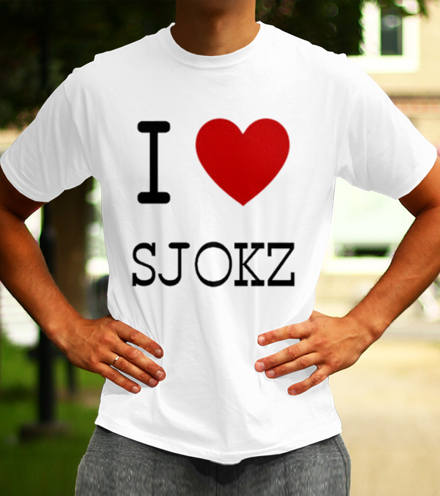 I Love Sjokz Fan T-Shirt Celebrating Popular Presenter T-Shirt