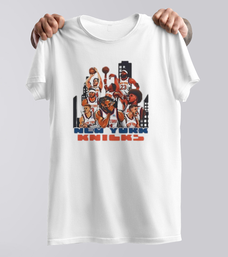 Jalen Brunson New York Knicks Basketball Team New Era T-Shirt