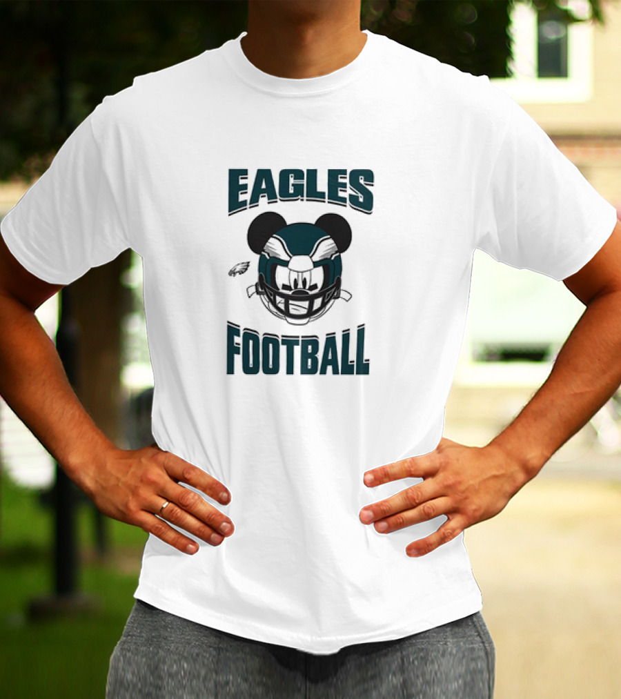 Eagles Football Mickey Mouse Helmet Philadelphia T-Shirt