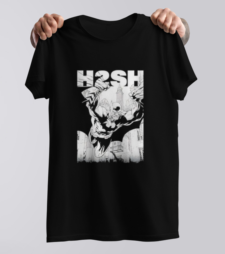 Batman Hush Jim Lee Scott Williams Retro Batman Gotham Skyline T-Shirt