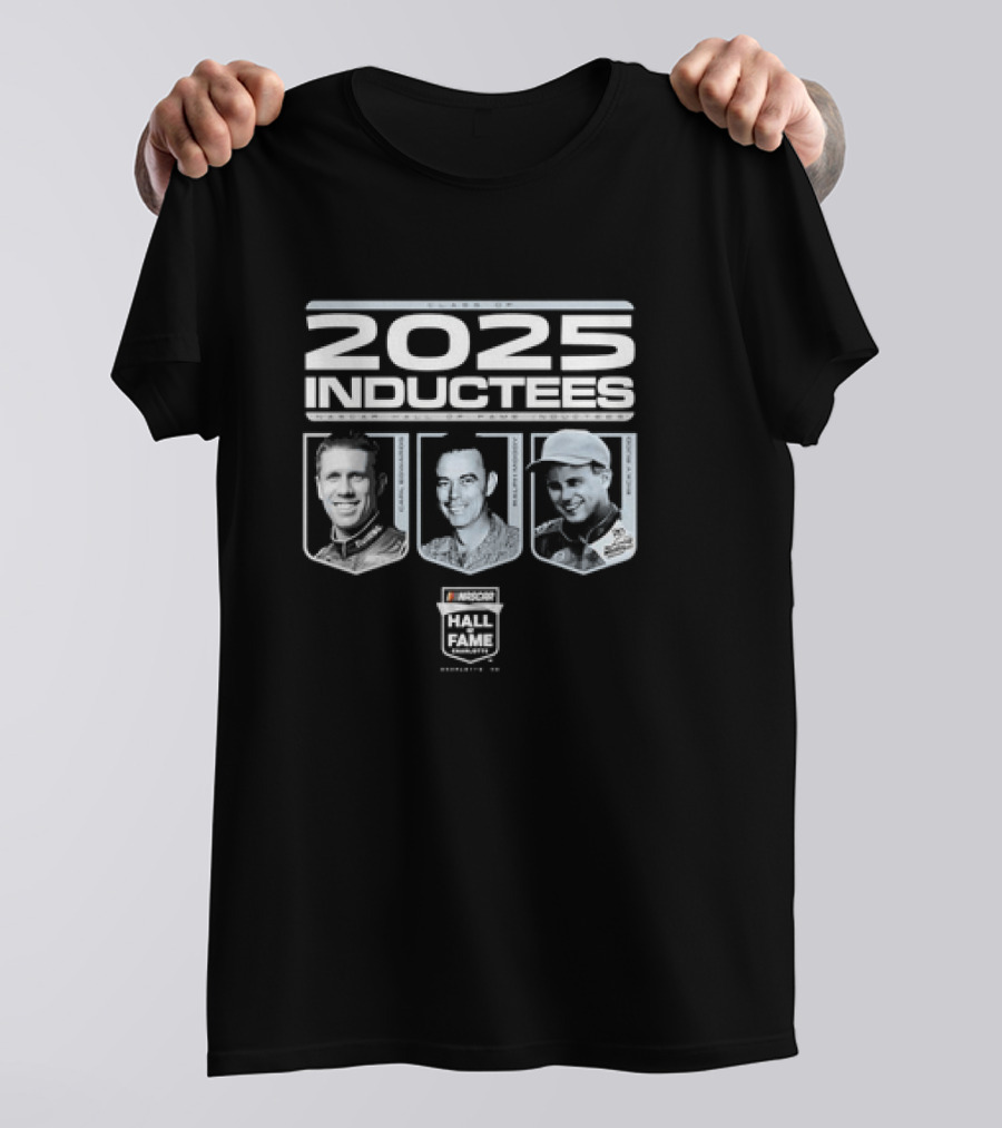 2025 Inductees Carl Edwards Ralph Moody Ricky Rudd NASCAR Hall Of Fame T-Shirt