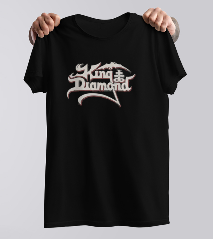 King Diamond Saint Lucifer’s Hospital White On Black T-Shirt