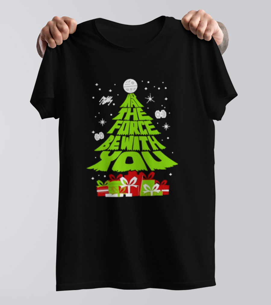 Star Wars May The Force Be With You Christmas Tree T-Shirt