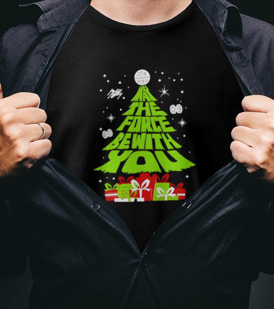 Star Wars May The Force Be With You Christmas Tree T-Shirt