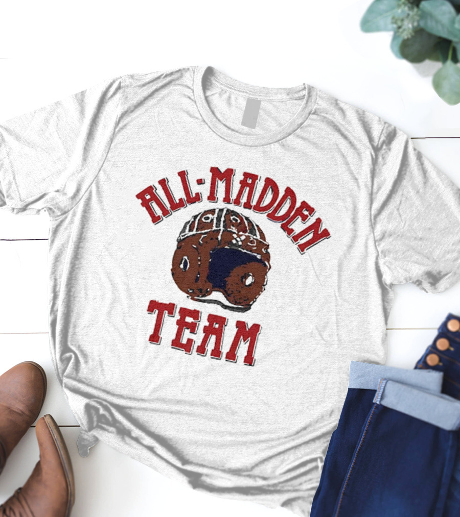 All Madden Team 1992 Vintage Football Helmet T-Shirt