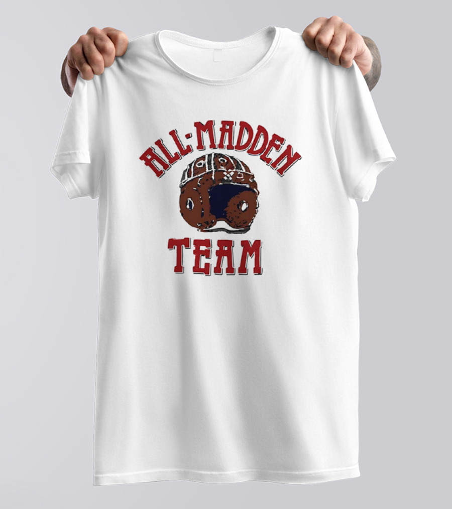 All Madden Team 1992 Vintage Football Helmet T-Shirt