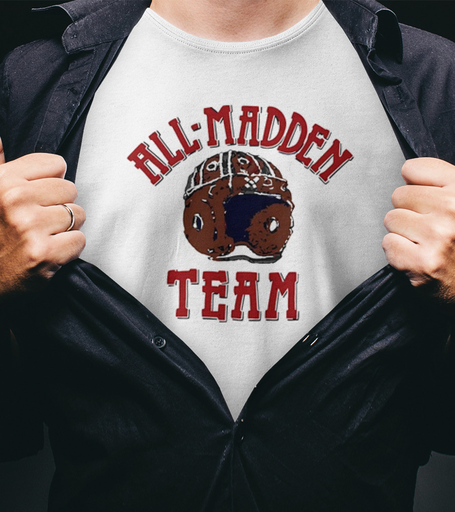 All Madden Team 1992 Vintage Football Helmet T-Shirt