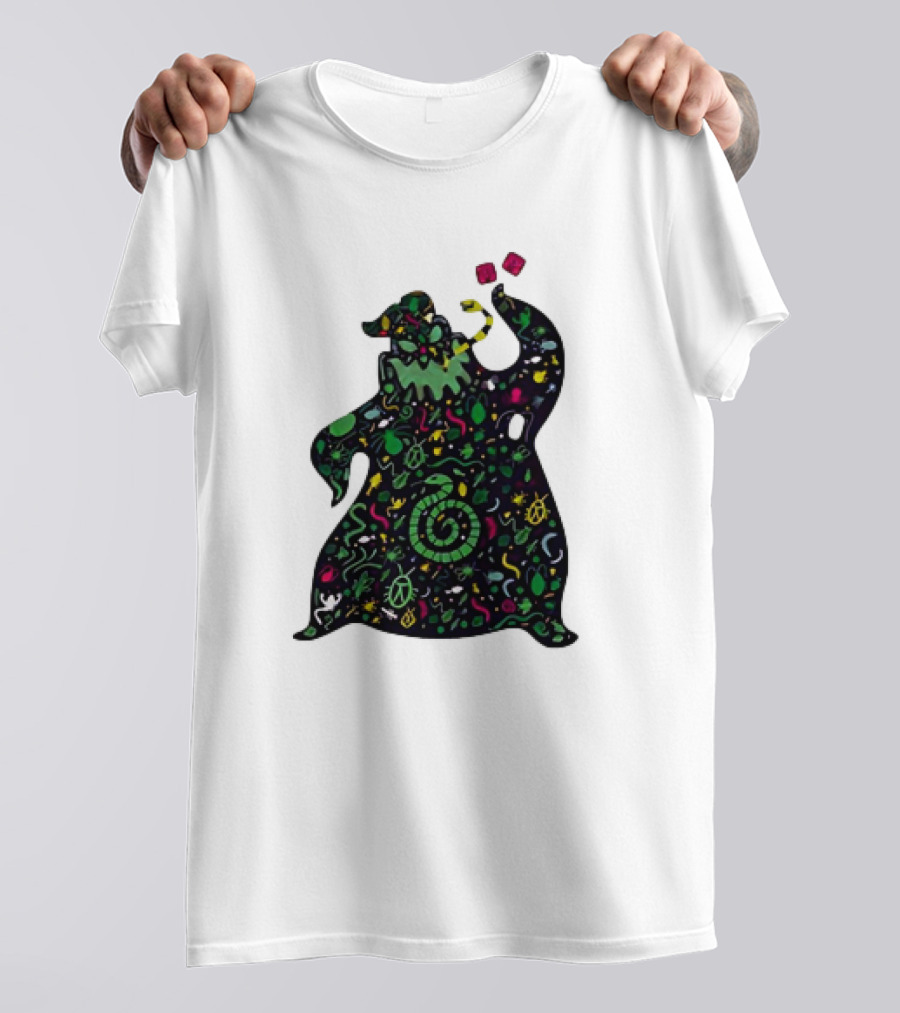 Bugs And Oogie Boogie Colorful Swirl And Leaf T-Shirt