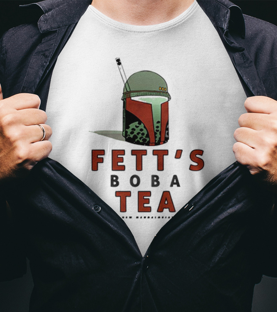 Fett’s Boba Tea Try Our New Mandalorian Flavor T-Shirt