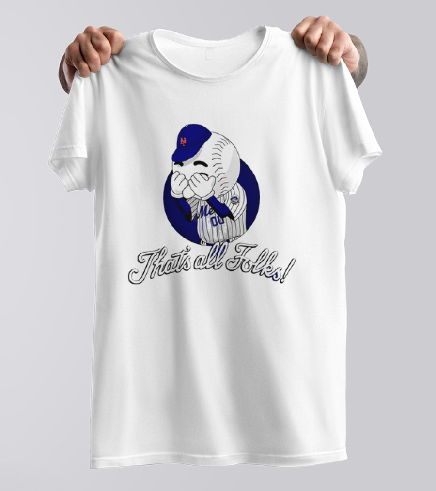 New York Mets Baseball That’s All Folks Logo Character T-Shirt