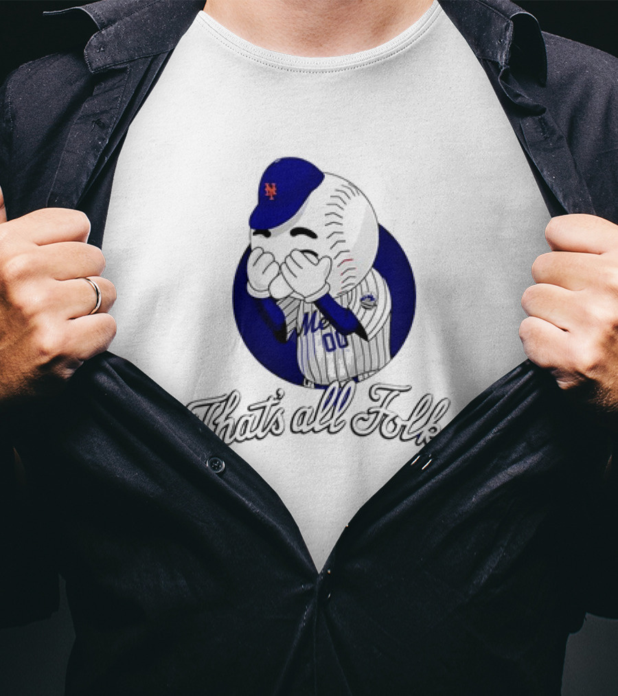 New York Mets Baseball That’s All Folks Logo Character T-Shirt