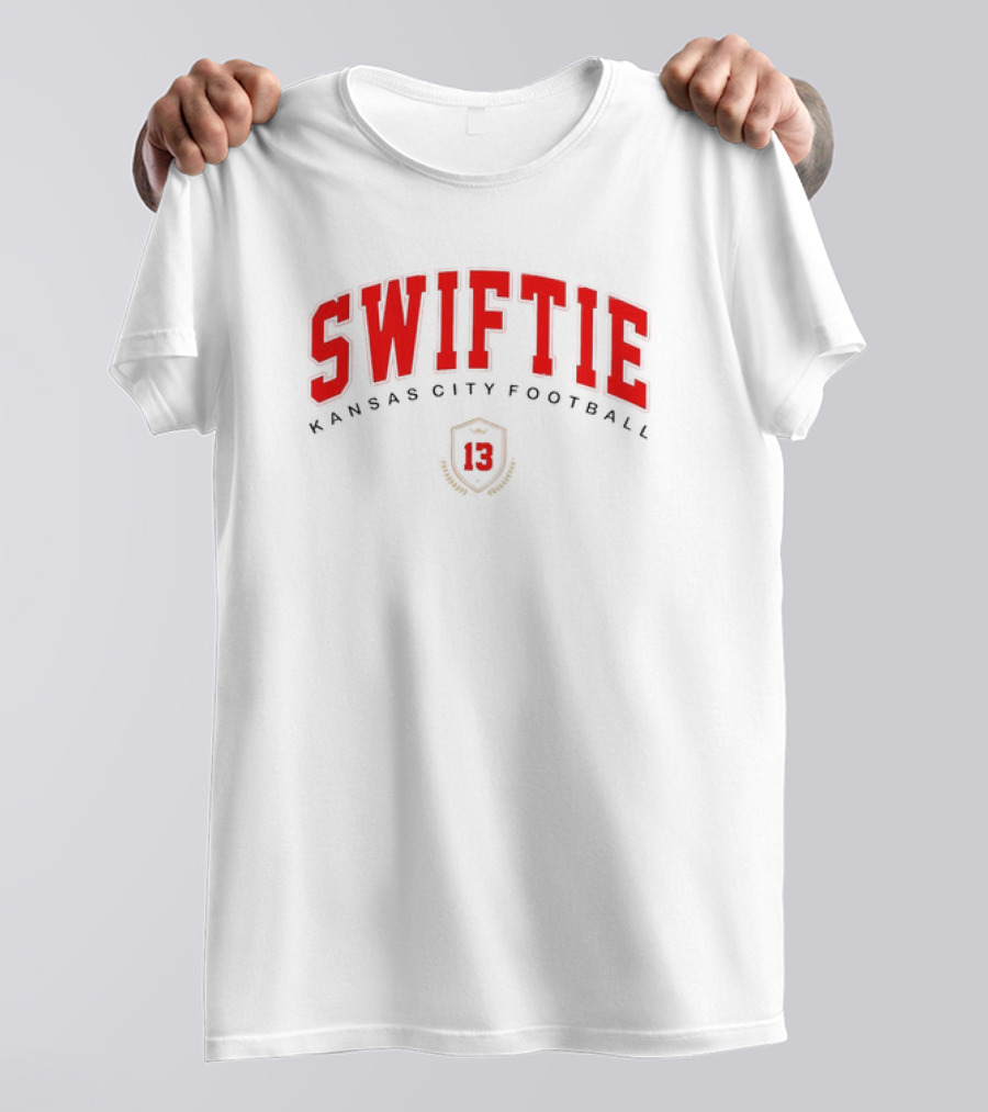 Swiftie Kansas City Football 13 Red Shield T-Shirt