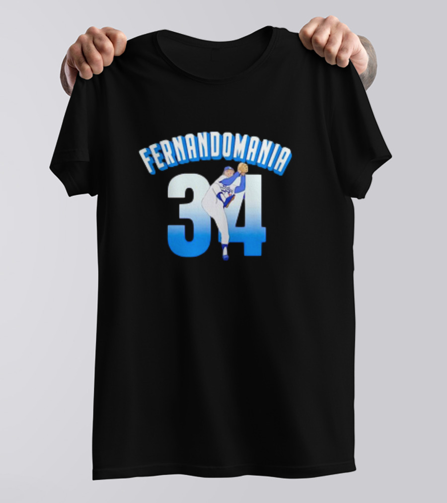Fernandomania Vintage 34 Baseball Pitcher Iconic T-Shirt