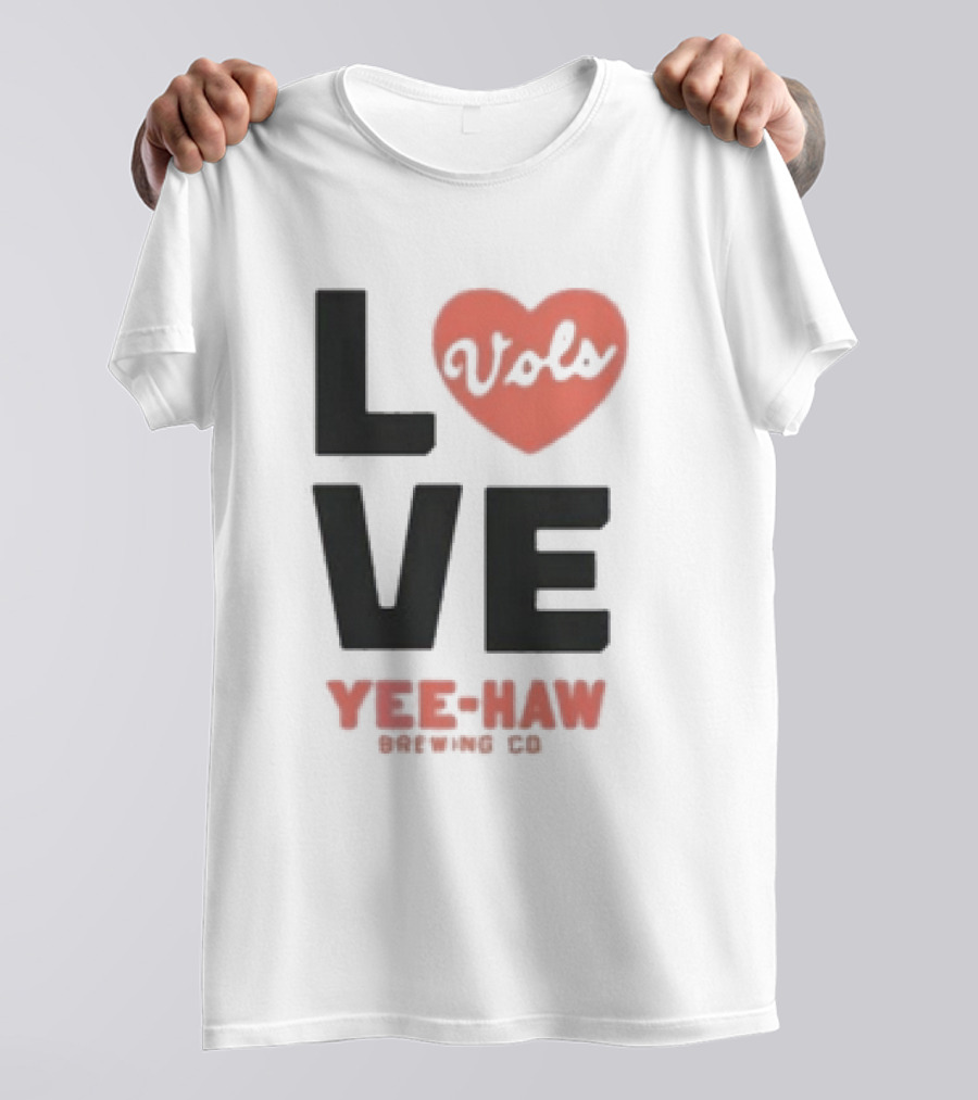 Love Vols Yee-Haw Brewing Co Tennessee Volunteers T-Shirt