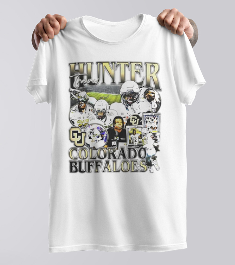 Hunter Travis #12 Colorado Buffaloes Football T-Shirt