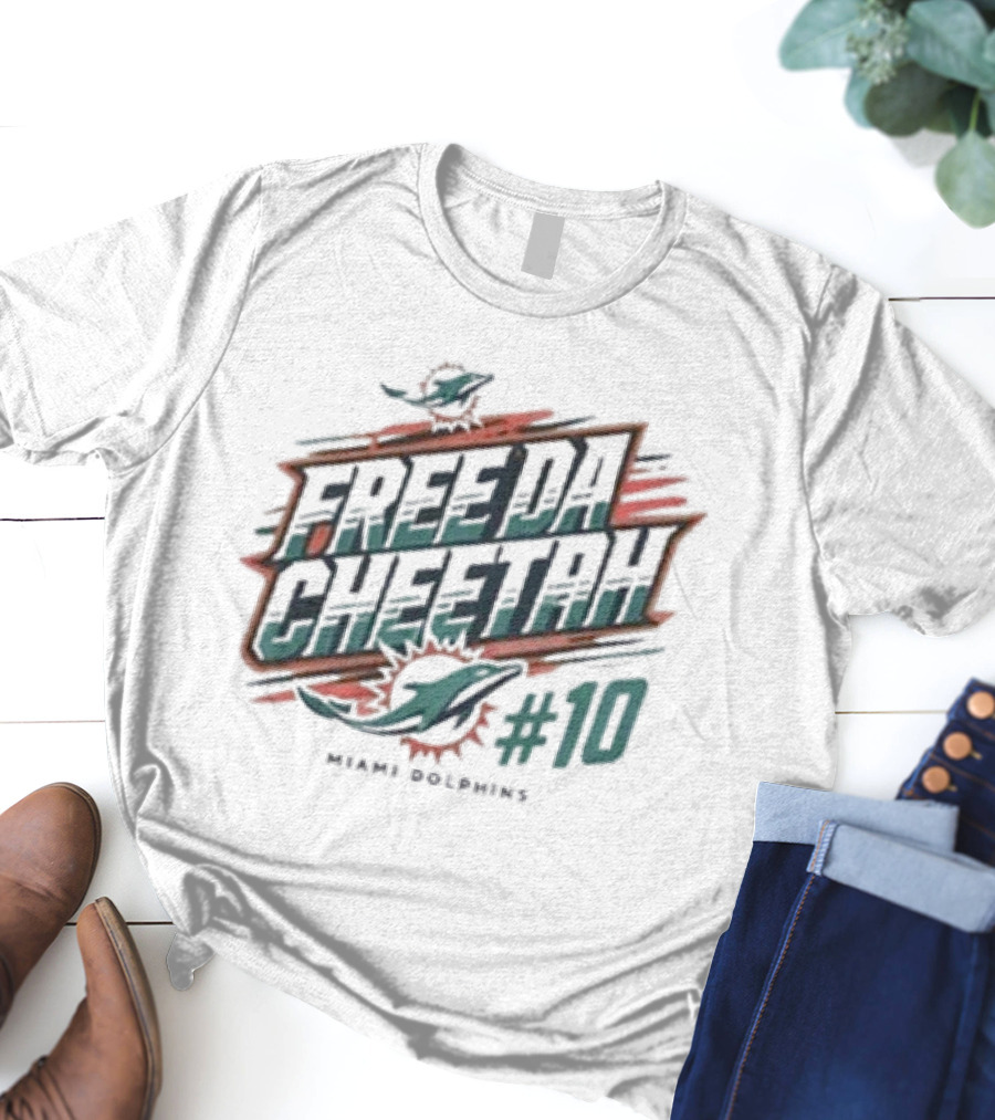 Free Da Cheetah Miami Dolphins #10 Tyreek Hill T-Shirt