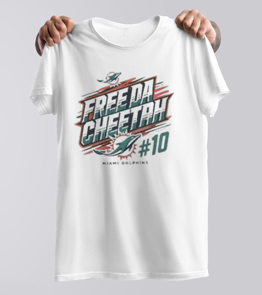 Free Da Cheetah Miami Dolphins #10 Tyreek Hill T-Shirt