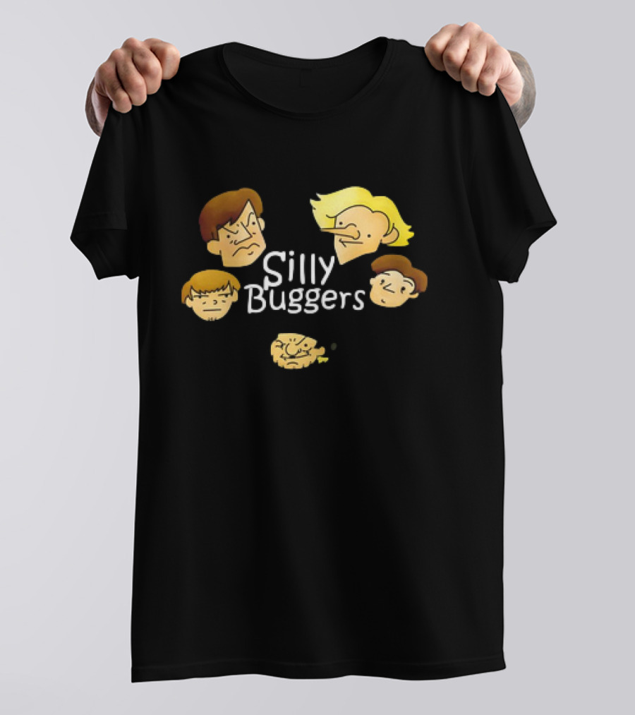 Silly Buggers Cartoon Faces Classic T-Shirt